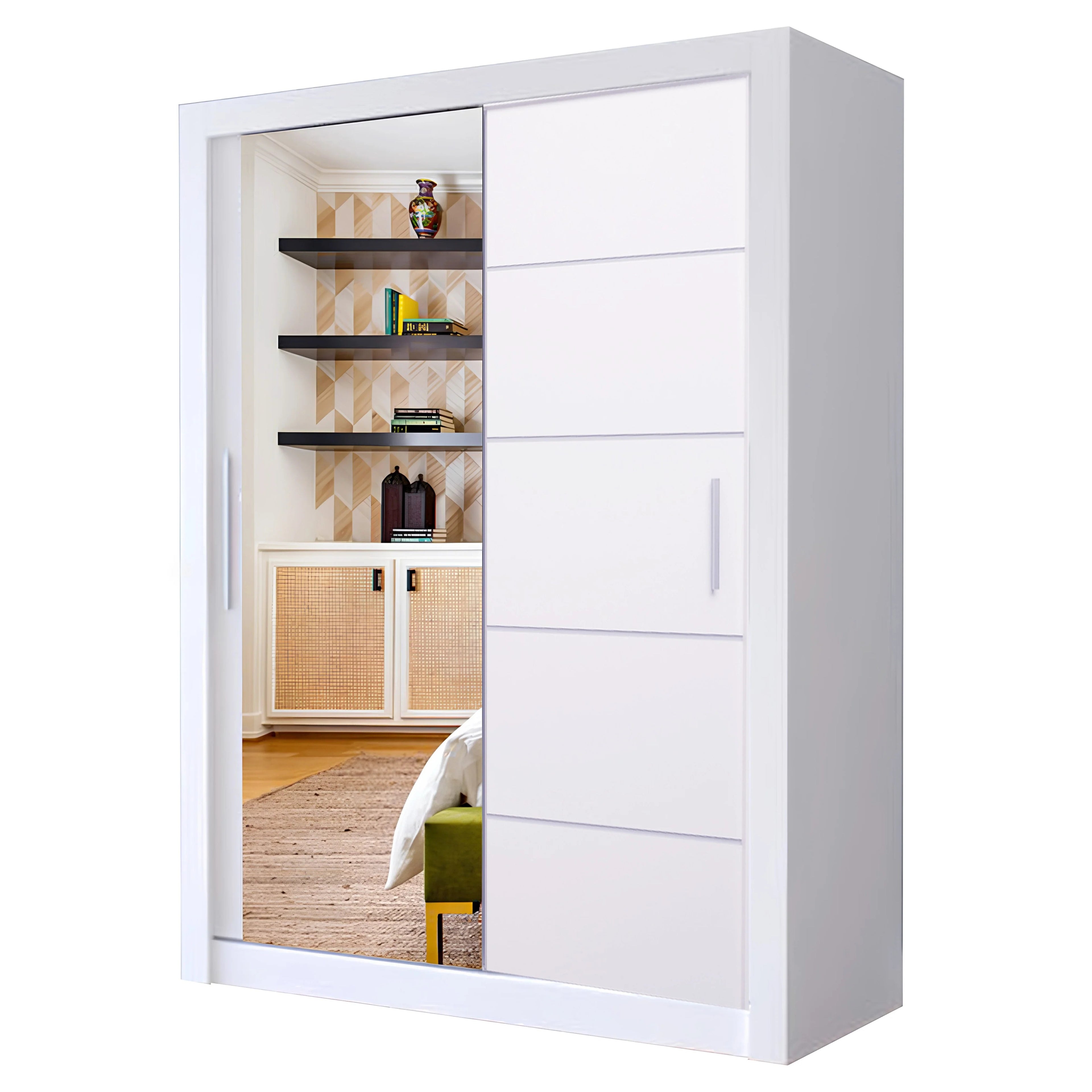 180cm Lyon Sliding Wardrobe – Contemporary Storage for Modern UK Homes