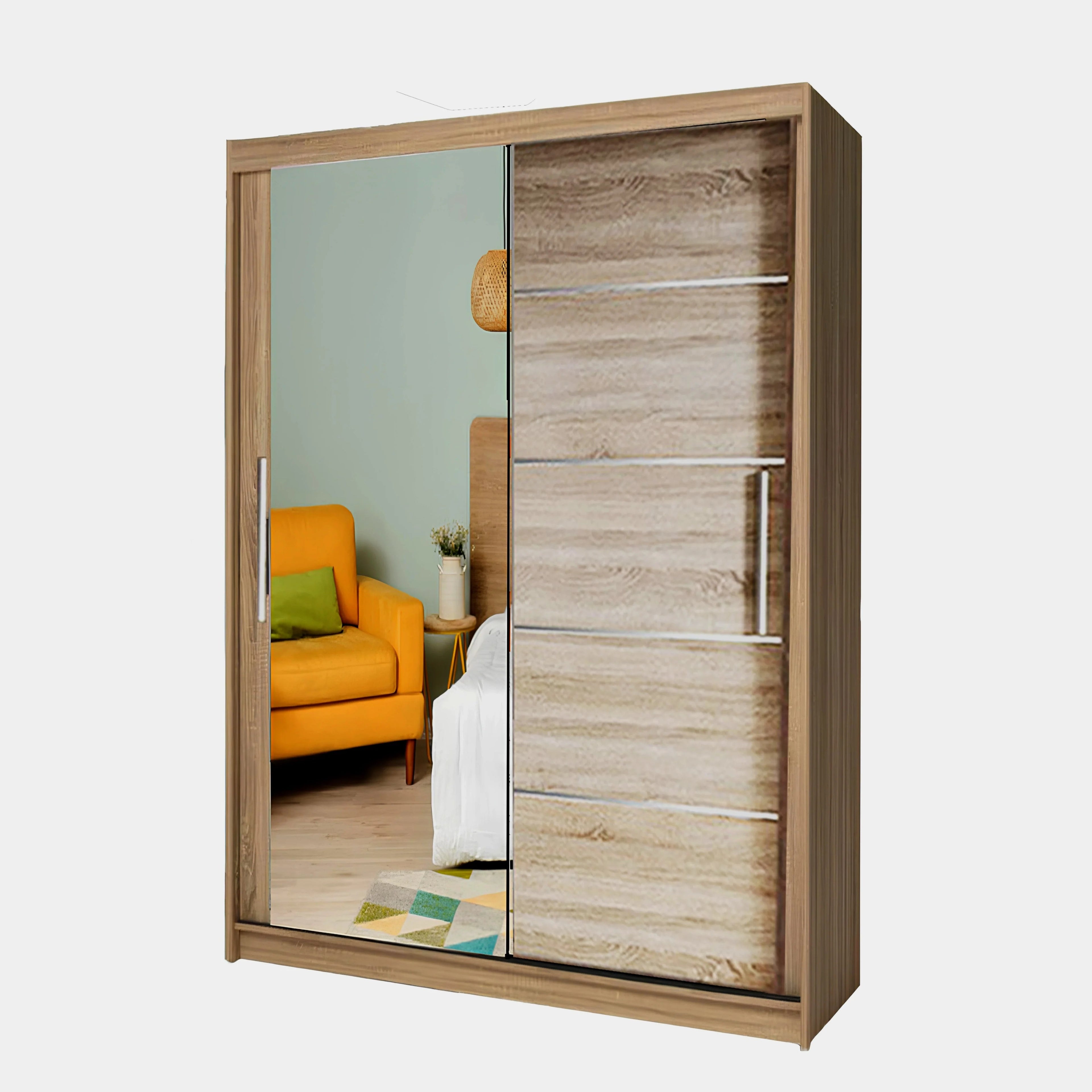 150cm Lyon Sliding Wardrobe – Contemporary Storage for Modern Homes